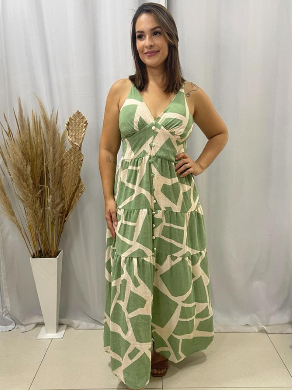 Vestido Com Botões (4 Cores)